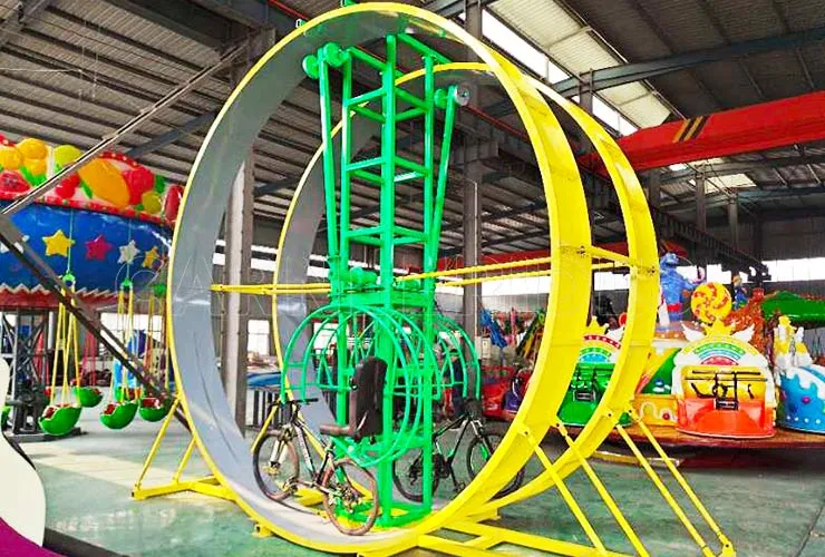 360° Unpowered Rotating Bike Ride