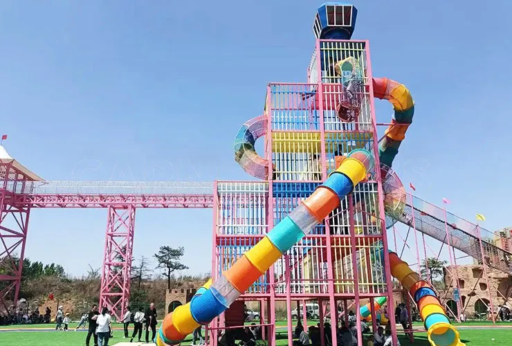 Castillo volador Tobogán en espiral
